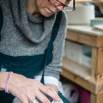 Juliet Macleod in her studio 2018